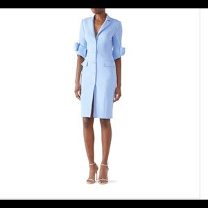 Sky blue dress with bows on sleeves